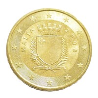 Málta,10 eurocent 2008 aUNC+ ötvözet