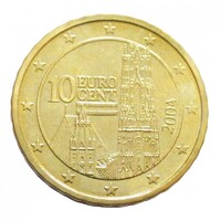 Ausztria,10 eurocent 2004 aUNC+ ötvözet