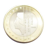 Hollandia,1 euro 2002 PP aUNC+ vas