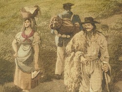 (N) Hofbauer János (1803-1846): Pest-Buda látképe a Rákos mezejéről 1827-ből, 200 éves metszet!