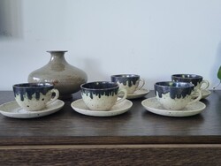 Éva Bod ceramic coffee set by artist