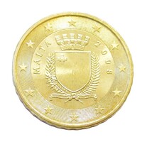 Málta,10 eurocent 2008 aUNC+ ötvözet
