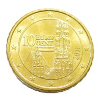 Ausztria,10 eurocent 2011 aUNC+ ötvözet