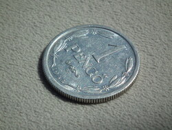 1943 alu 1 Pengő, Magyar Királyság, pengő korszak (1926-1946), fajtájából a legritkább évjárat
