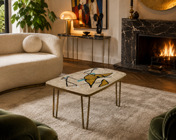 Berthold Müller-Oerlinghausen Mosaic Coffee Table, 1950s
