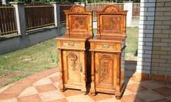 Old German, Built-In Nightstand Pair, Left-Right