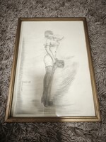 Art deco női akt