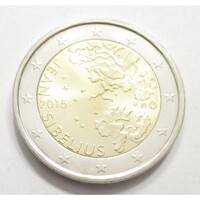 Finnország,2 euro 2015 - Jean Sibelius zeneszerző aUNC+ ötvözet