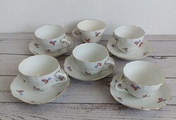 Aquincum porcelán kávés csésze+alátét!