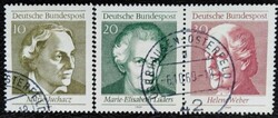 NP596-8(c) / Németország 1969 A nők szavazati jogának 50. évfordulója blokk bélyegei pecsételt