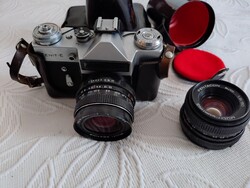 Retró fotós csomag: Zenit-E és Zorkij-2SZ gépek + Pentacon MC objektív