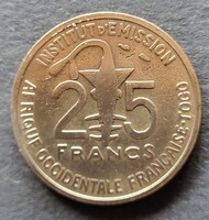 Francia Togo Nyugat Afrika 25 francs 1957 (ZU183)