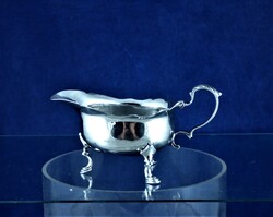 VERY RARE, ANTIQUE SILVER SAUCE BOAT, LONDON, 1749!!!