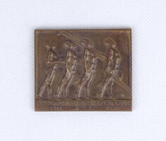 2B154 Ligeti Miklós : Tetratlon bronz relief 1936