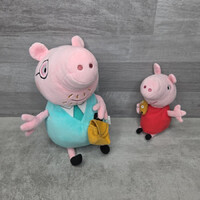 Peppa Pig: Peppa és Papa malac plüss játékfigura szett