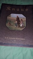 Antik német nyelvű művészeti album - Ludwig Knaus festőművész nyolc alkotása a képek szerint