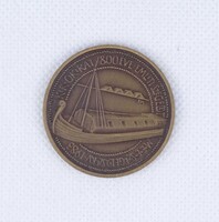 2B160 Fritz Mihály : III. Béla pecsétje - Szeged 1183-1983 bronz emlékplakett