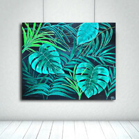 JMModernAbstract GREEN FOREVER 100x80 cm-es kortárs festmény