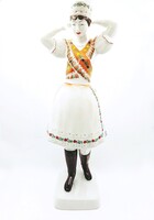 Hollóházi népviseletes lány figura (ZAL-R204686)
