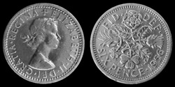 E 1142 Egyesült Királyság (Anglia) 6 pence 1956