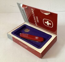 Bicska gyűjtőknek! Eredeti Wenger Swiss Executive Knife kulcstartó bicska dobozban kb. 35-40 éves