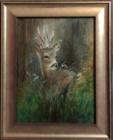 Attentive Deer Buck Portrait