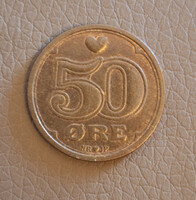 Dánia 50 öre, 1989