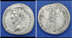 Római ezüst Hadrianus dénár Kr.u .117- Kr.u. 138 nagyon szép tartású