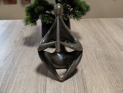 Zsolnay eozin Török János figura SÉRÜLT!