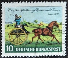 NP160 / Németország 1952 A Thurn & Taxis első bélyegének 100. évfordulója bélyeg pecsételt