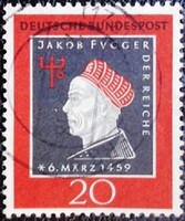 NP307 / Németország 1959  Jakob Fugger bélyeg pecsételt