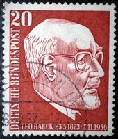 NP278 / Németország 1957 Dr. Leo Baeck bélyeg pecsételt