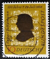 NP234 / Németország 1956  Robert Schumann bélyeg pecsételt
