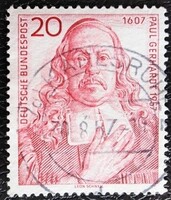 NP253 / Németország 1957  Paul Gerhardt bélyeg pecsételt