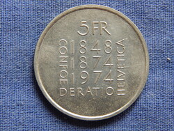 Svájc 5 Franc 1974 Emlékveret - 100. Évforduló - Alkotmánymódosítás