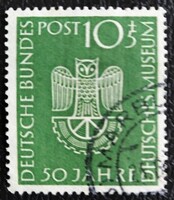 NP163 / Németország 1953  A müncheni Német Múzeum bélyeg pecsételt