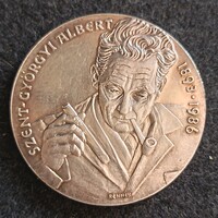 Dr. Szentgyörgyi Albert Memorial Plaque, by Kálmán Renner. ME Szeged Group 1993