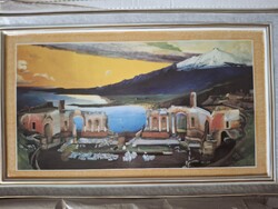 Csontváry porcelán festmény