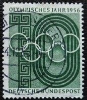 NP231 / Németország 1956  Olimpia bélyeg pecsételt