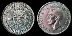 E 1639 Egyesült Királyság (Anglia) 1 ezüst florin 1942 VI. György