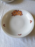 1 db Alföldi igen ritka mintás porcelán leveses mély tányér