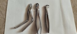 Old dental, dental pliers 3pcs