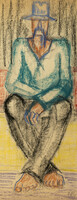 Nikmond Béáta - Kubikos 43 x 17,5 cm kréta, pasztell, papír