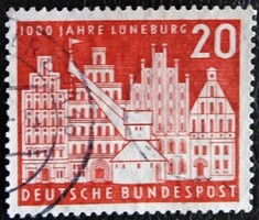 NP230 / Németország 1956  Lüneberg 1000 éves bélyeg pecsételt
