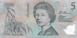 5 dollár 1992 Ausztrália B.W. Fraser és A.S. Cole 1. Gyönyörű polymer