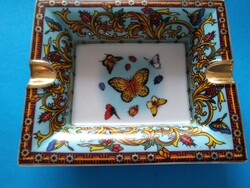 Vintage Butterfly Porcelain Ashtray