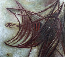 Polóny Elemér (1911 - 1991) ABSZTAKT KOMPOZÍCIÓ 1953