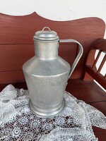 AluFix 7-liter Aluminum Cegléd Jug with Handle, Nostalgia Piece, Rustic Decor, Musical Instrument