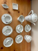 Hollóháza porcelán kávés készlet