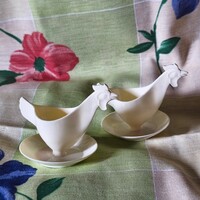 Retro NDK tyúk tojástartó pár – Sonja Plastic jelölt